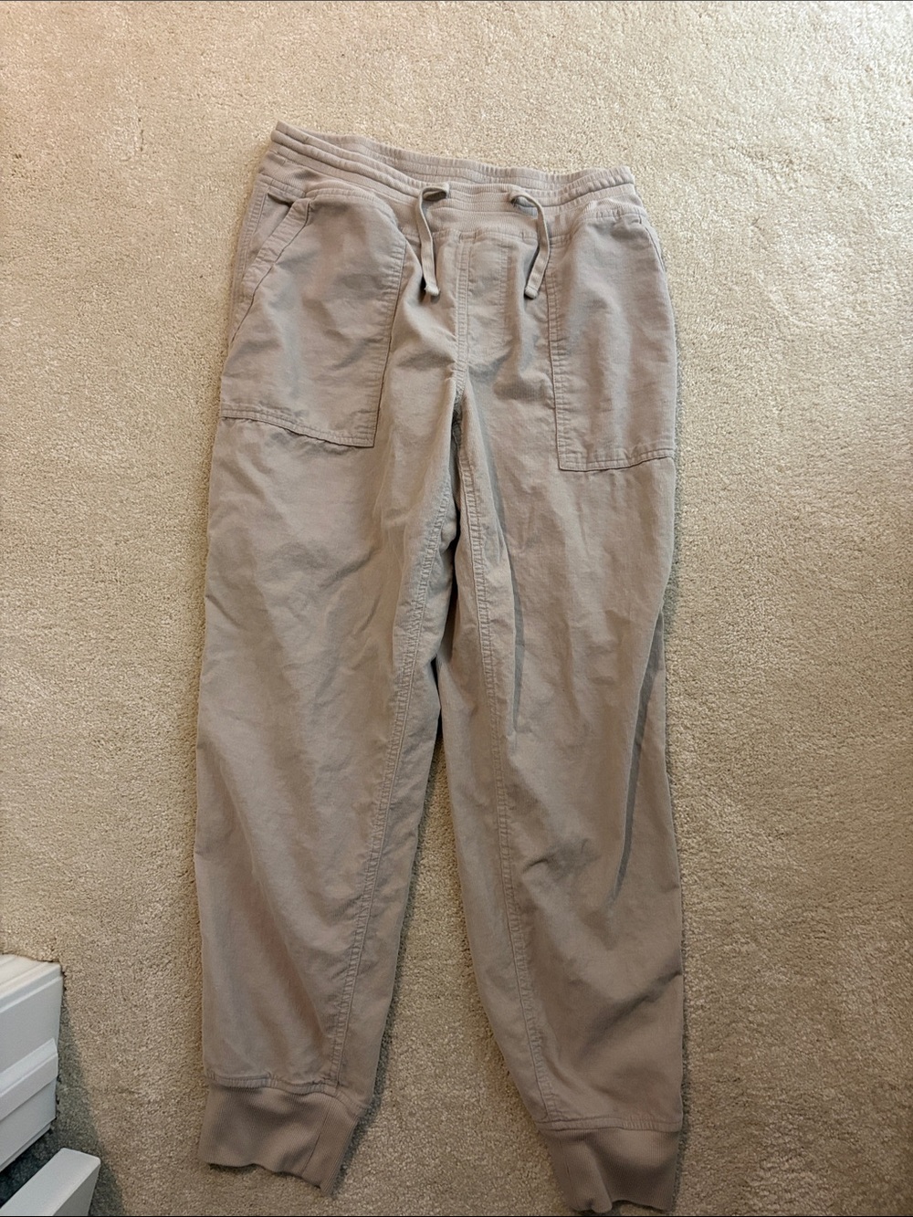 Women's Drawstring Jogger Pants - Taupe